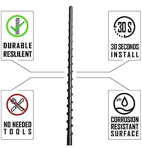 13" Short Antenna for 2007-2026 Jeep Wrangler & Gladiator - Universal Fit