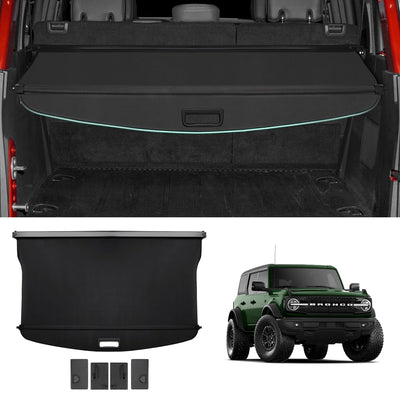 Cargo Cover for Ford Bronco 4-Door Soft Hard TOP 2021-2025 (Not for Bronco Sport)