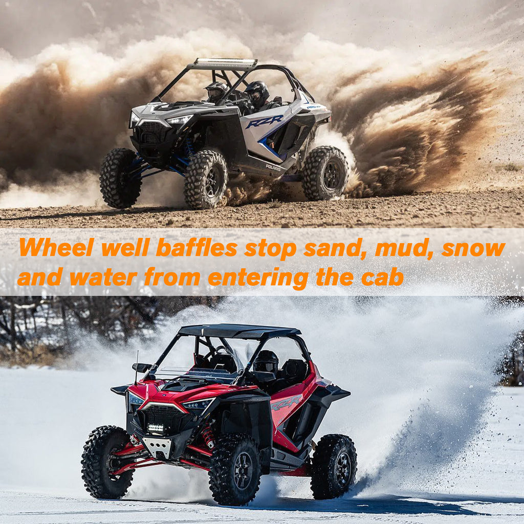 RZR PRO XP FENDER FLARES REAR WHEEL WELL BLOCK OFFS - OHMU