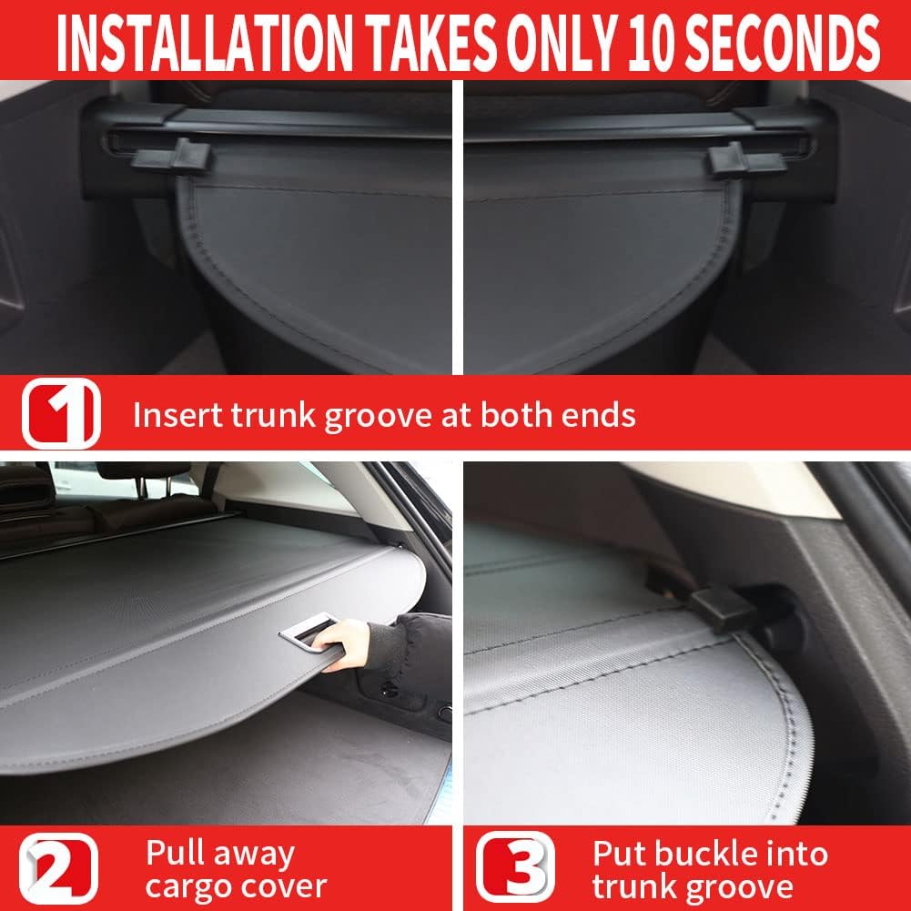 Retractable Trunk Cover Security Shield Shade For Chevy Chevrolet Equinox GMC Terrain 2018-2024 - OHMU
