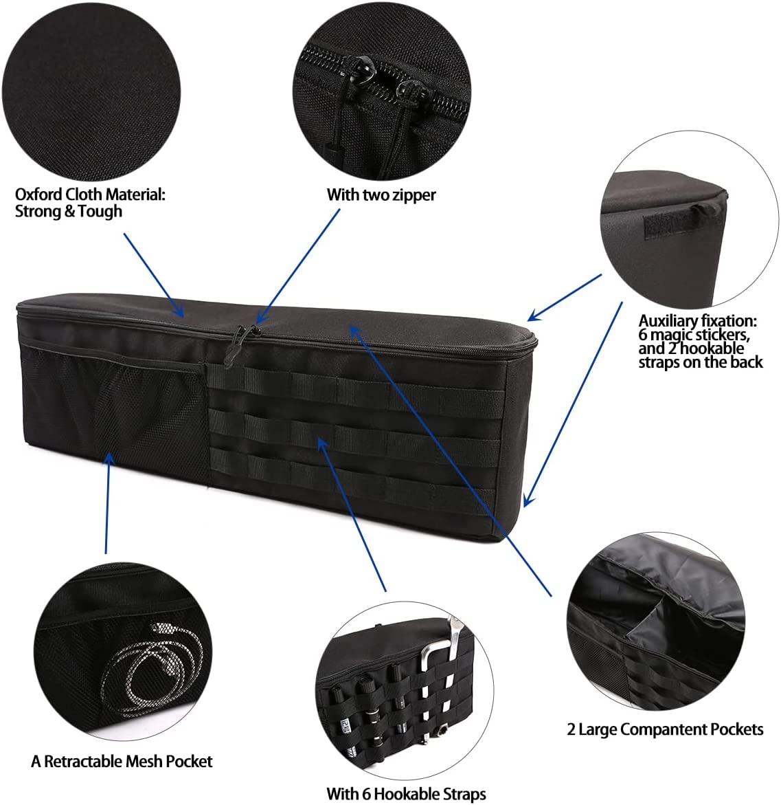 Car Trunk Organizer Compatible with Toyota FJ Cruiser 2007-2021 - OHMU