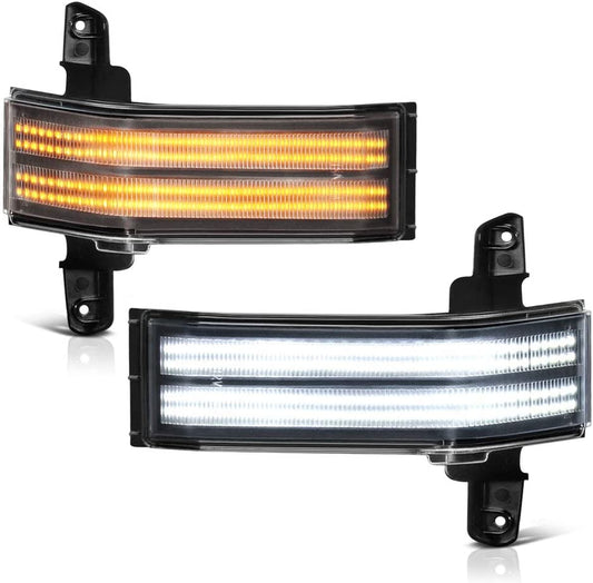 Switchback Full LED Black Side Marker Light For 2014-2018 Chevy Silverado GMC Sierra 1500 2500HD 3500HD - OHMU