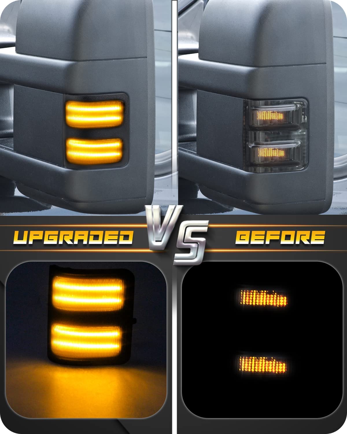 Side Mirror Marker Lights with 2008-2016 Ford F250 F350 F450 - OHMU