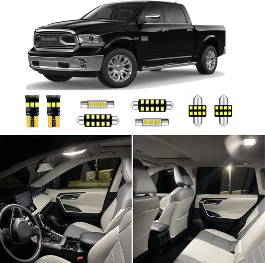 12pcs Ram Interior Led Lights Replacement for 2009-2018 Dodge Ram 1500 2500 3500 - OHMU