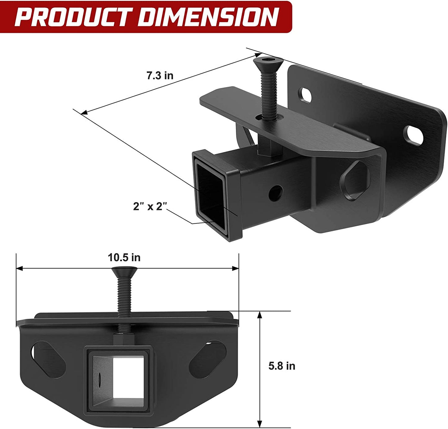 Rear Trailer Hitch Receiver Fit for Dodge Ram 2003-2021 - OHMU