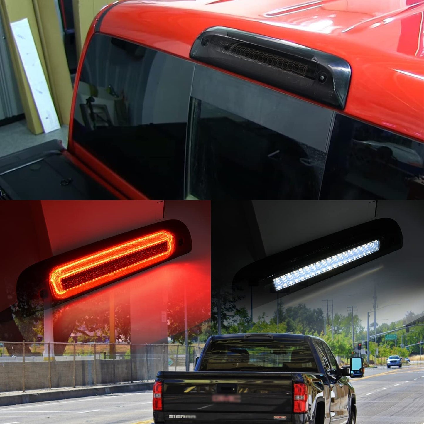 Led Third Brake Light Replacement for 2014-2018 Chevy Silverado GMC Sierra 1500 2500HD 3500HD - OHMU