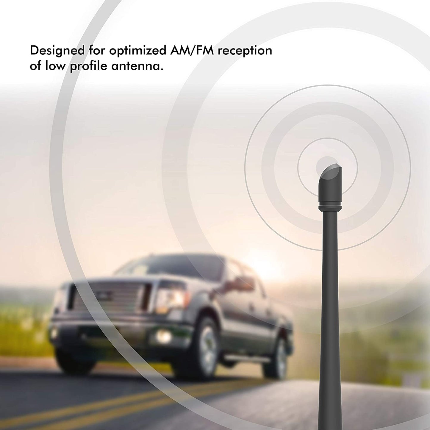 7 inches Rubber Antenna Compatible with Ford F150 2009-2024 - OHMU
