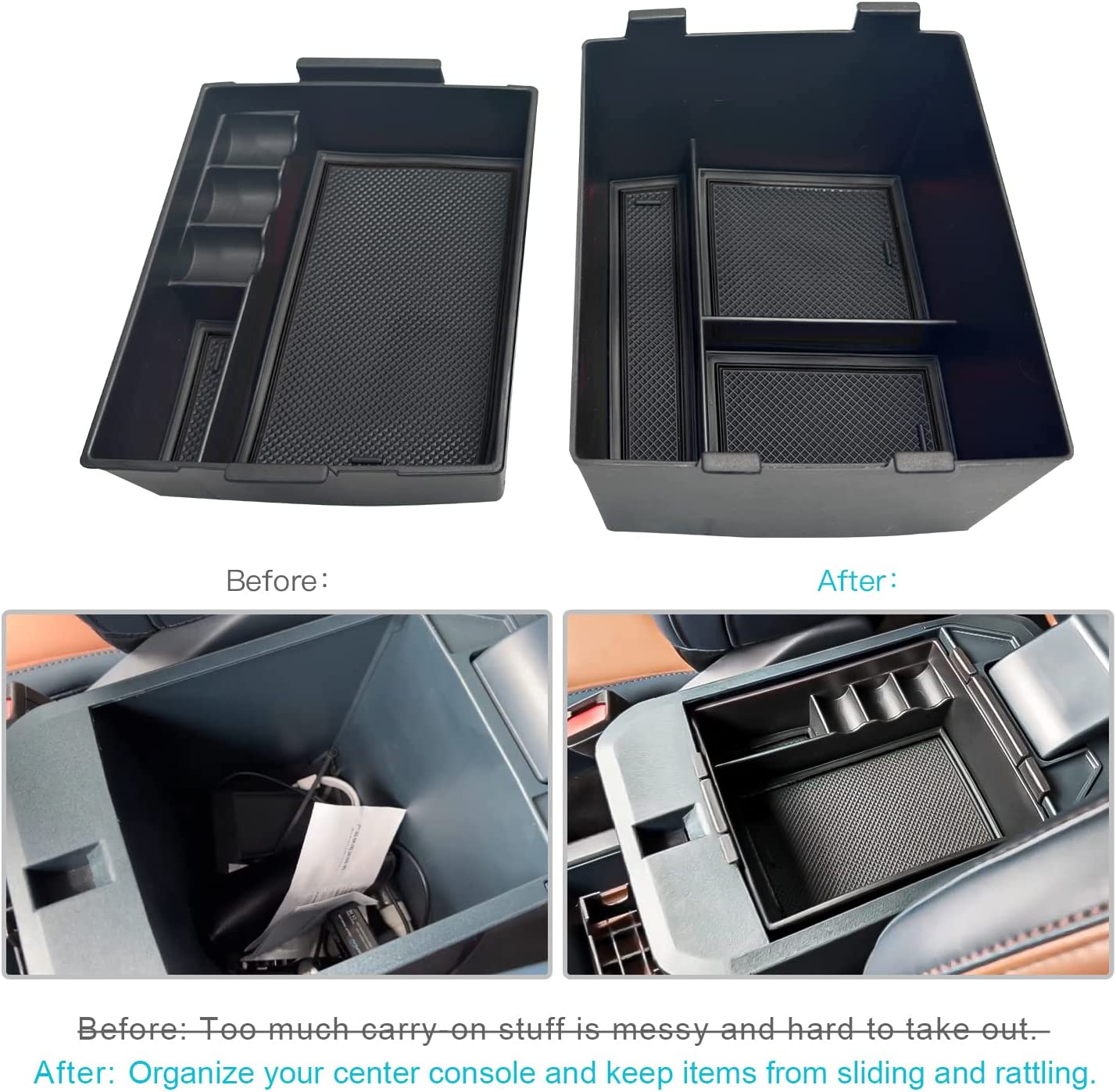 2022 2023 Ford Maverick Pickup Truck Center Console Organizer Tray - OHMU