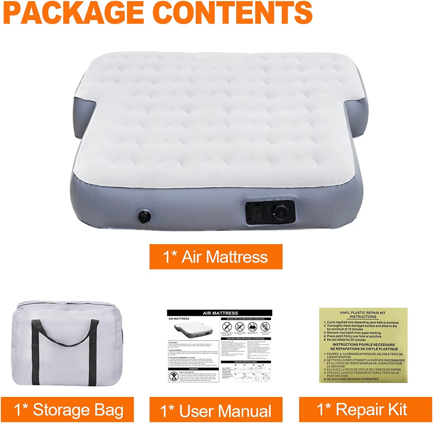 Newest Upgraded 10 inch Ultra Thick SUV Air Mattress Camping Bed - OHMU