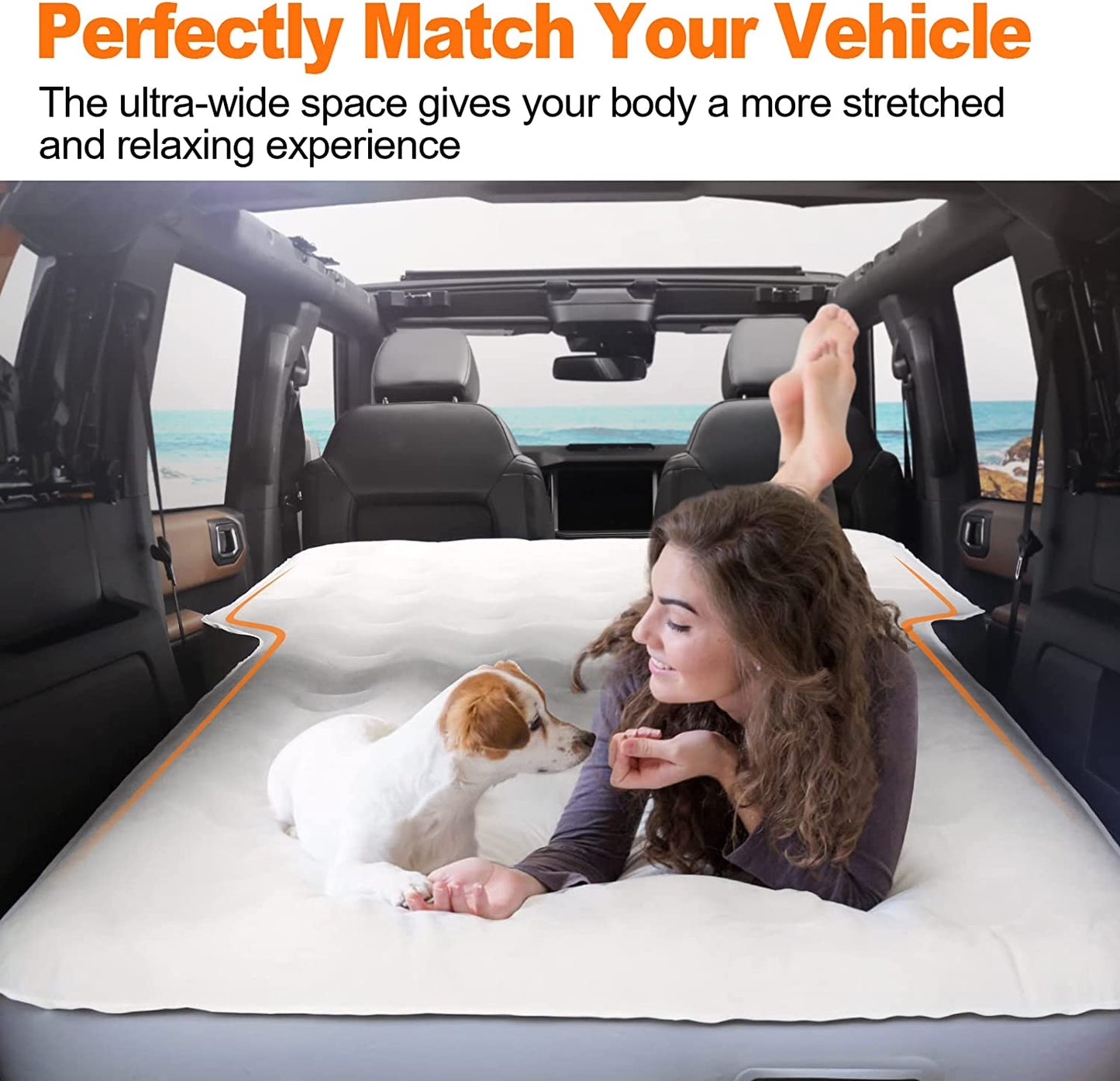 Newest Upgraded 10 inch Ultra Thick SUV Air Mattress Camping Bed - OHMU