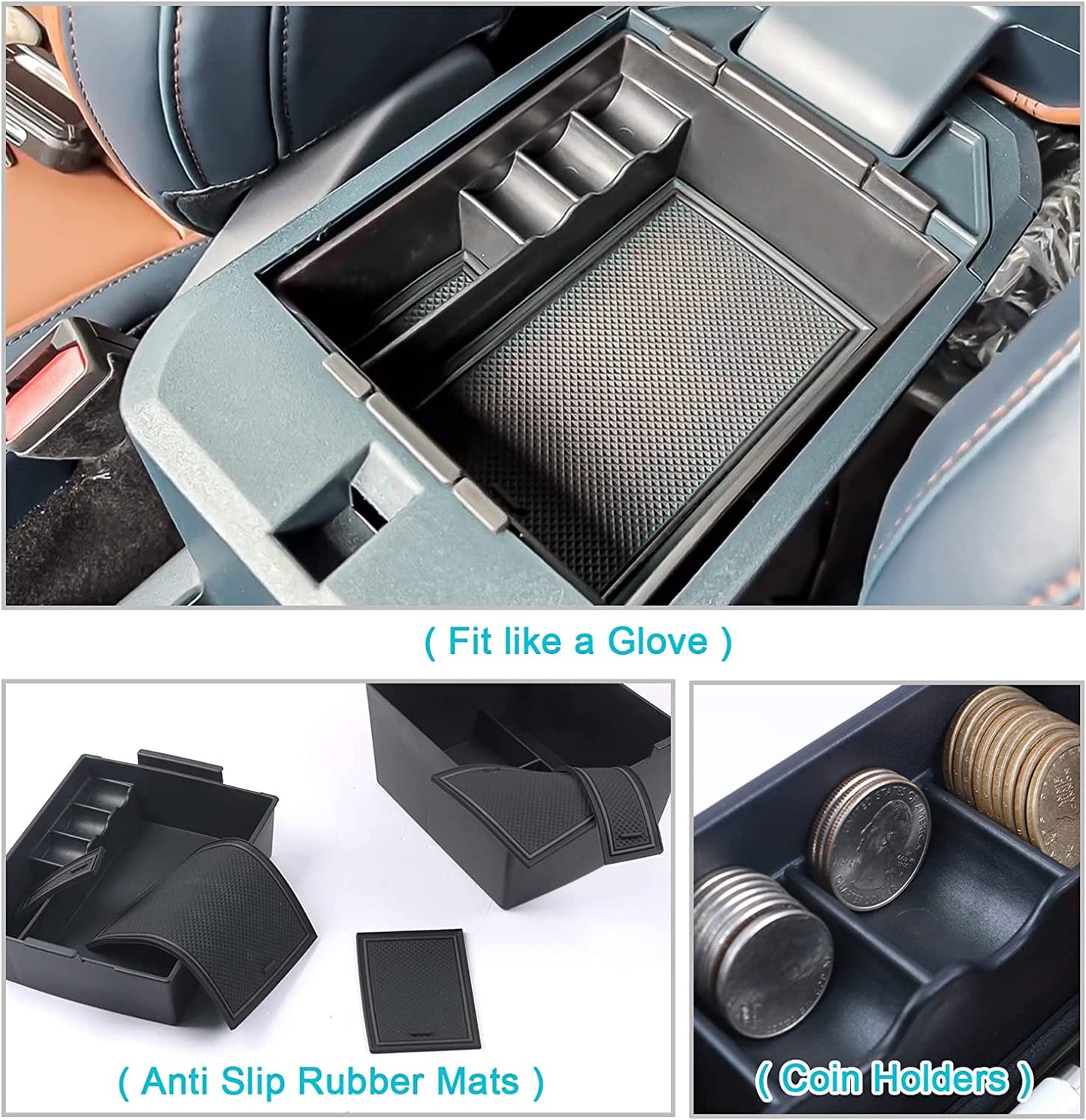 2022 2023 Ford Maverick Pickup Truck Center Console Organizer Tray - OHMU