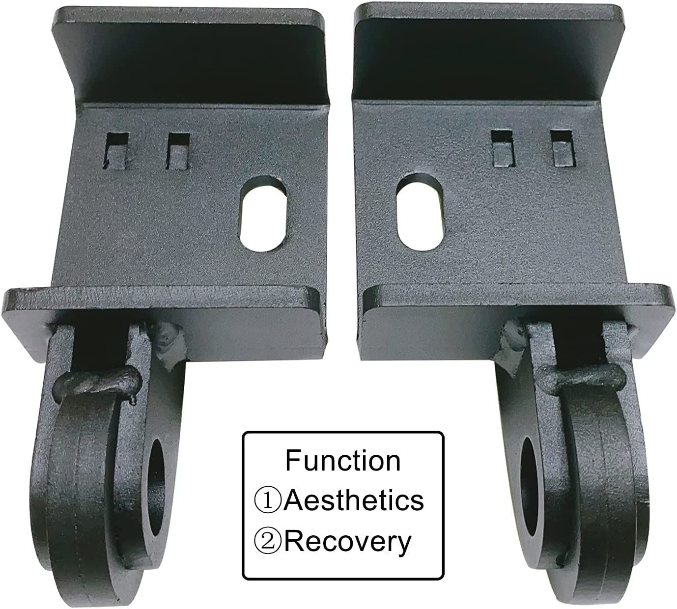 Front Demon Tow Hook Bracket with 3/4 inch Shackles Fit for Toyota Tacoma 2009-2021 Demon Shackle Mount - OHMU