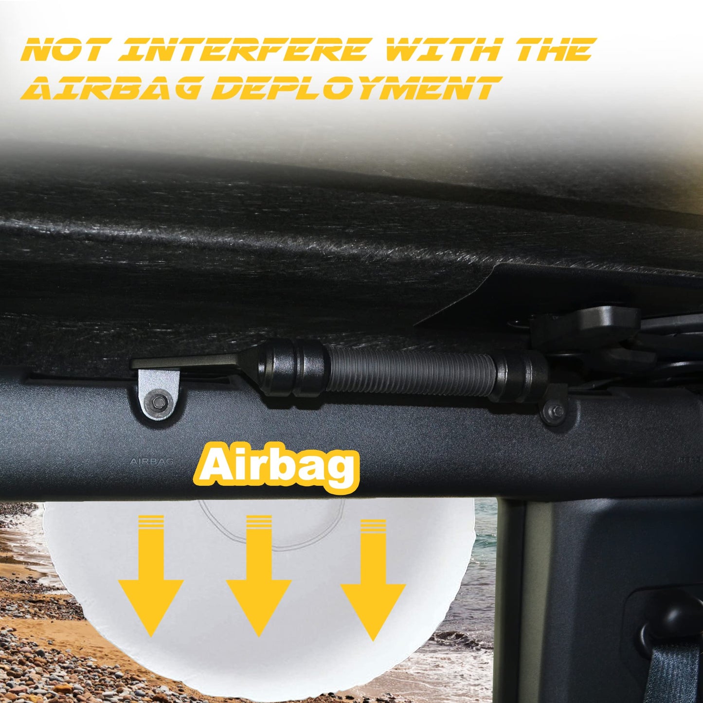 Updated Aluminum Grab Handles for Ford Bronco 2024 2023 2022 2021 2/4 Door - OHMU