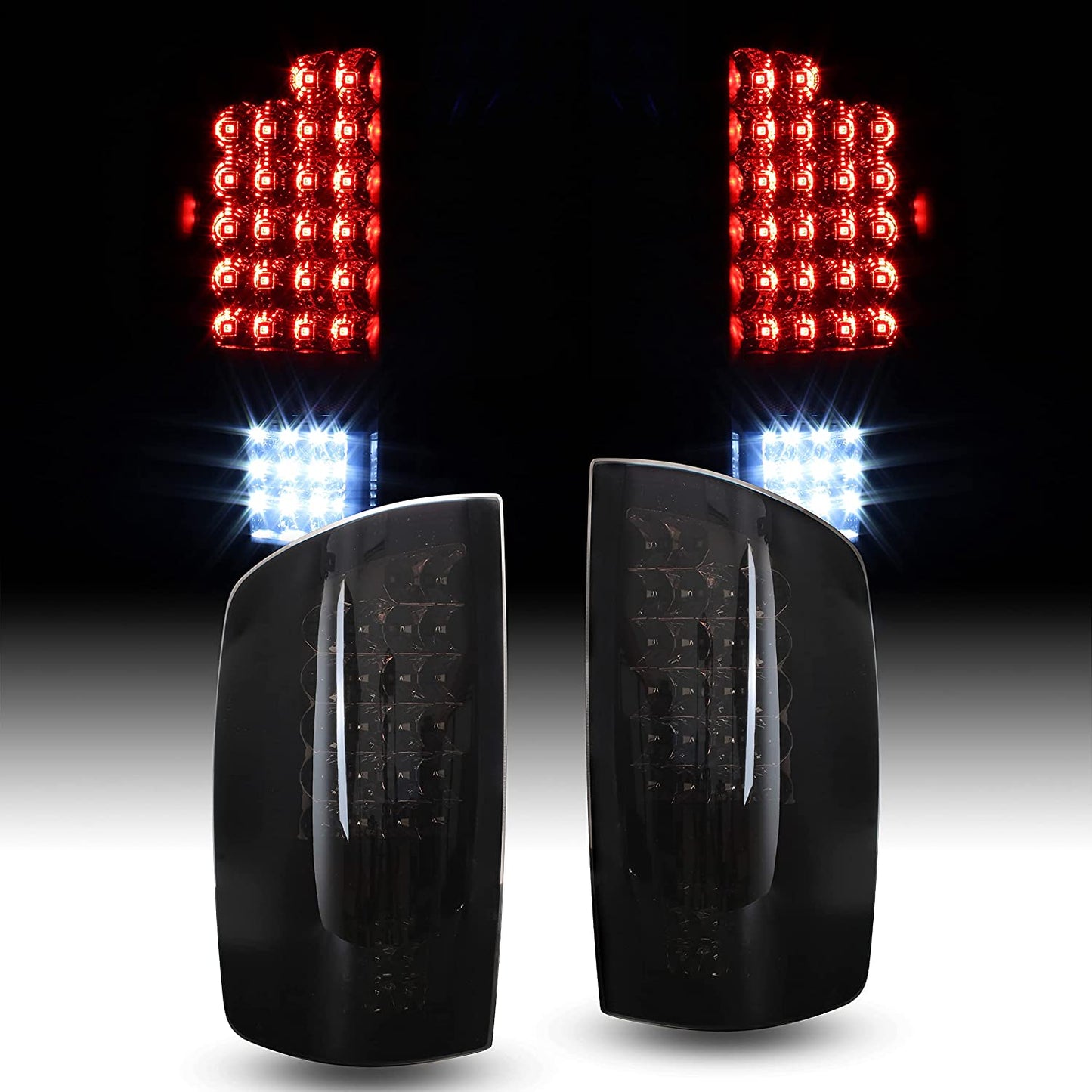 New Upgrade Black LED Taillights for 02-06 Dodge Ram 1500, 03-06 Dodge Ram 2500 3500