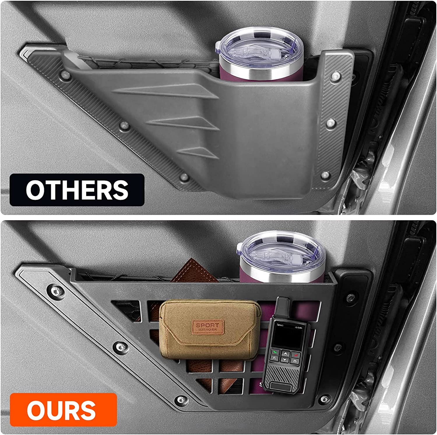 Door Storage Pockets for Ford Bronco 2/4 Door 2021 2022 2023 2024 - OHMU