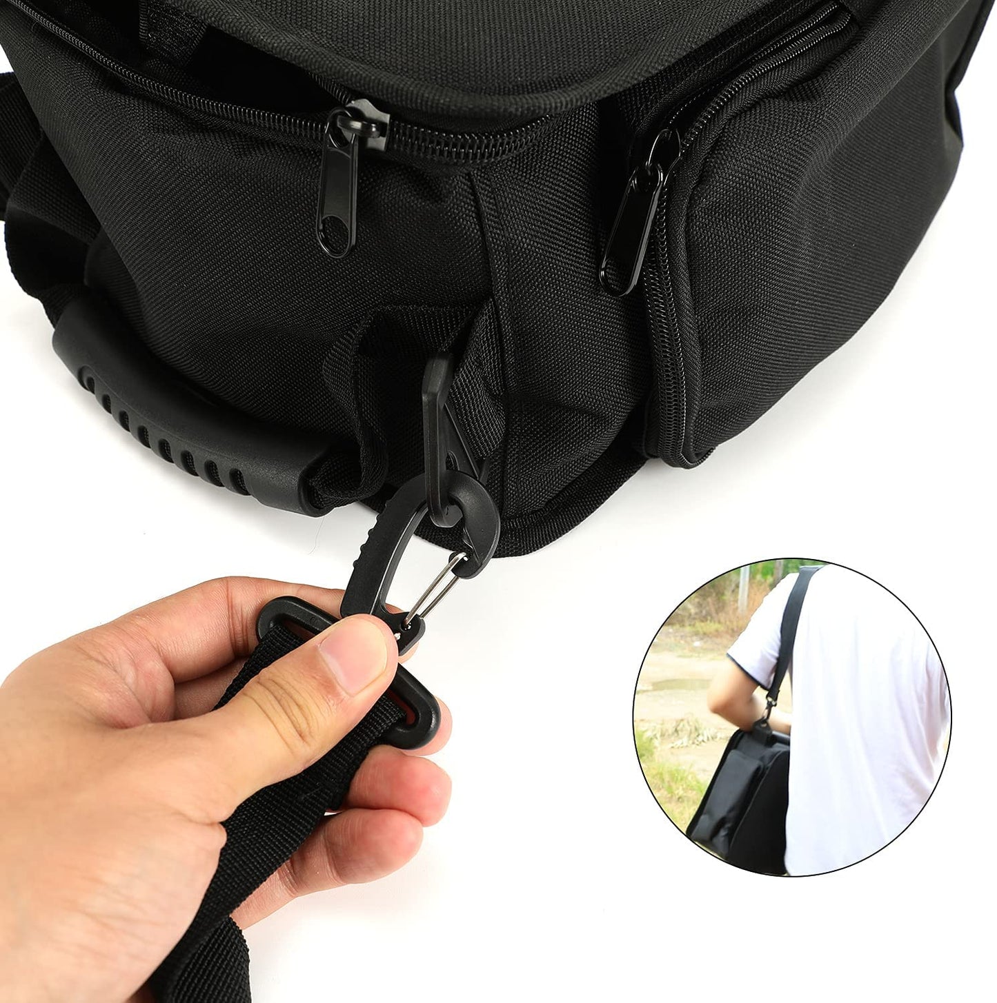 Under Seat Storage Pouch Bag Compatible with Jeep Wrangler JK JKU JL JLU 4XE Gladiator JT - OHMU