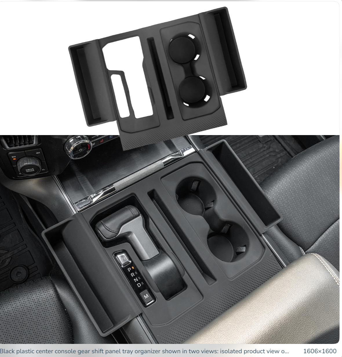 Gear Shift Side Storage for 2021-2025 2026 Ford F150