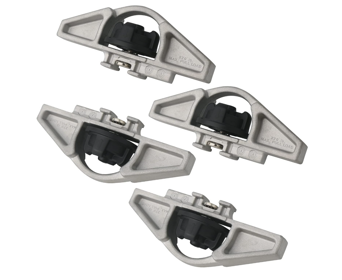 Bed Cleat Tie Down Anchor for Truck Bed Rail System 4pcs Compatible with 2005-2024 Toyota Tacoma Tundra Cargo Bed Accessories Parts PT278-35160 Striker Luggage Holders