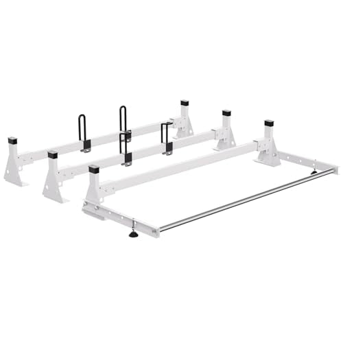 54" Heavy-Duty Van Roof Ladder Rack (3 Bars) - 800 lb Capacity for Ford Transit (2015-2022)