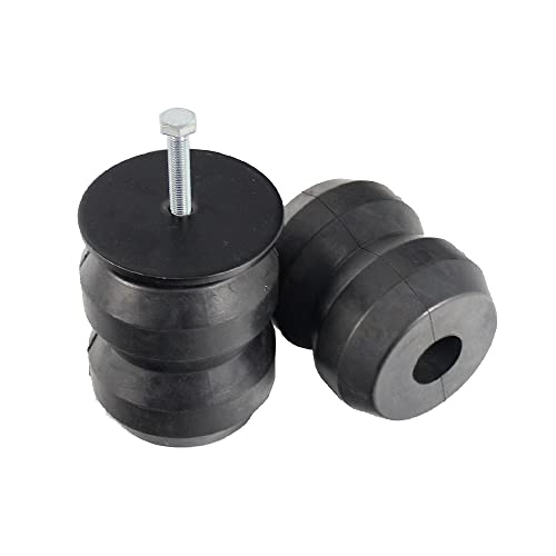 Rear Suspension Rubber Helper Spring Kit for 1999-2021 Chevy Silverado 1500 and GMC Sierra 1500, Bump Stop Load Support System