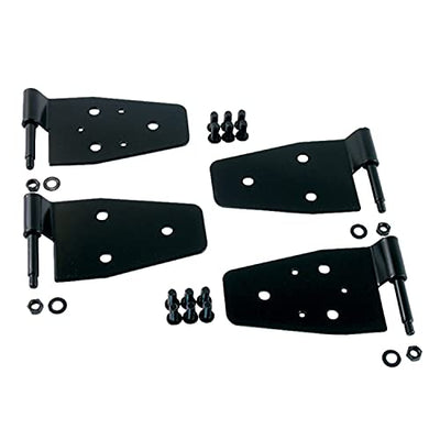 Jeep Wrangler Steel Door Hinge Kit, Black