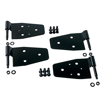 Jeep Wrangler Steel Door Hinge Kit, Black