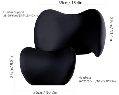 Car Lumbar Support Pillow and Neck Support for Car