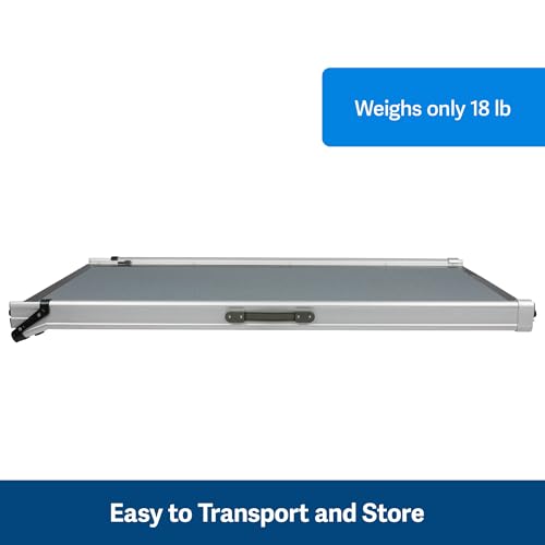 Telescoping Dog Ramp Extends from 39-71 Inches No Slip High Traction Surface Collapsible and Locking - OHMU
