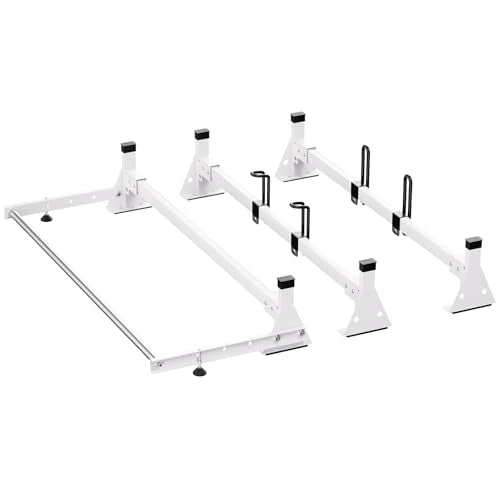54" Heavy-Duty Van Roof Ladder Rack (3 Bars) - 800 lb Capacity for Ford Transit (2015-2022)