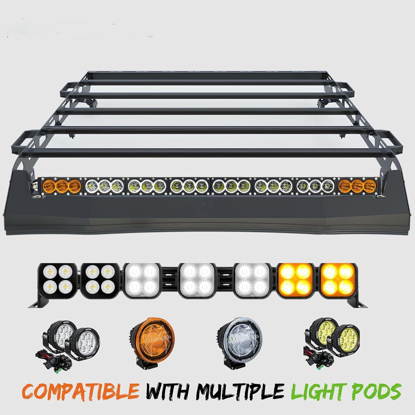 Heavy Duty Top Roof Rack Compatible with 2005-2023 Tacoma Double Cab