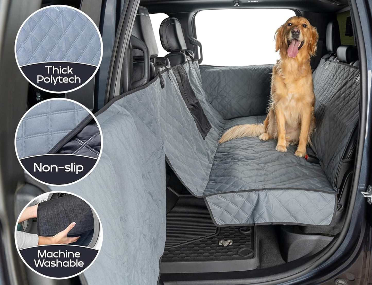 Newest Dog Seat Covers for Full-Size Trucks /SUV, Cars / Mid-Size SUV / Mid-Size Truck - OHMU