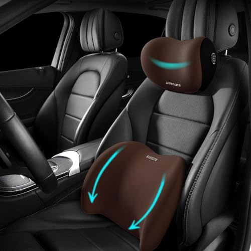 Car Lumbar Support Pillow and Neck Support for Car