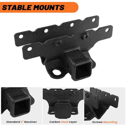 Jeep Wrangler JL/JLU 2-Inch Rear Tow Hitch Receiver Kit