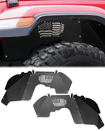 Front Inner Fender Liners with US Flag Design for 2018–2024 Jeep Wrangler JL/JLU & Gladiator JT