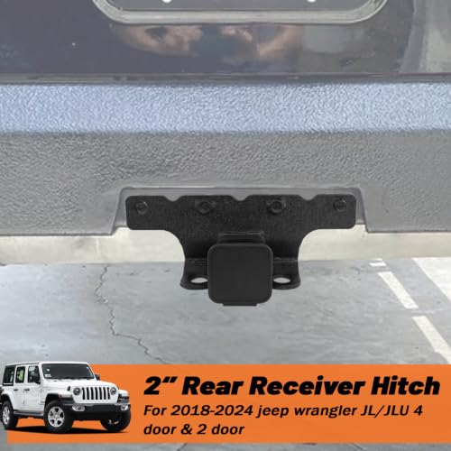Jeep Wrangler JL/JLU 2-Inch Rear Tow Hitch Receiver Kit