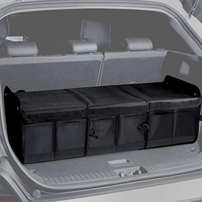 1680D 114L Extra-Large Collapsible Car Trunk Organizer with Lid