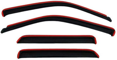 In-Channel Rain Guards (4-PCS) for 2009-2024 Ram 1500 Classic & 2010-2025 Ram 2500/3500 Crew/Mega Cab (Smoke) - 194109