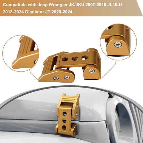 Aluminum Hood Latches for Jeep Wrangler JK JL Gladiator JT