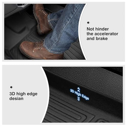 Ford F-150 SuperCrew All-Weather Floor Mats, 1st & 2nd Row TPE