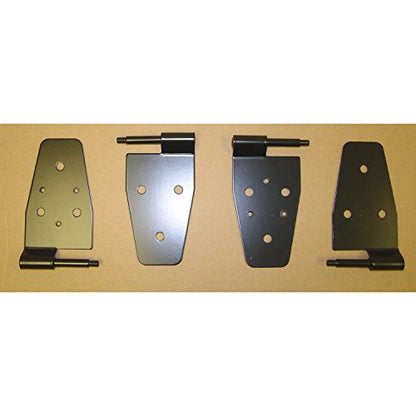 Jeep Wrangler Steel Door Hinge Kit, Black