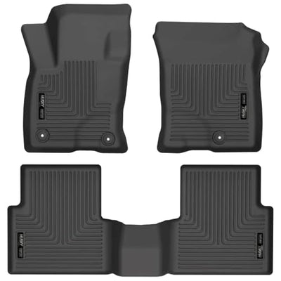 Weatherbeater Floor Mats | Fits 2021-2026 Ford Bronco Sport | Front & 2nd Row, 3-pc Black - 95341