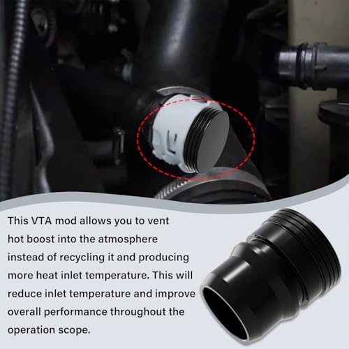 Blow Off Valve Mod, Vent to Atmosphere (VTA) Mod Plug for Ford F150 EcoBoost/Raptor 2.7L 3.5L 2013-2023 for F150