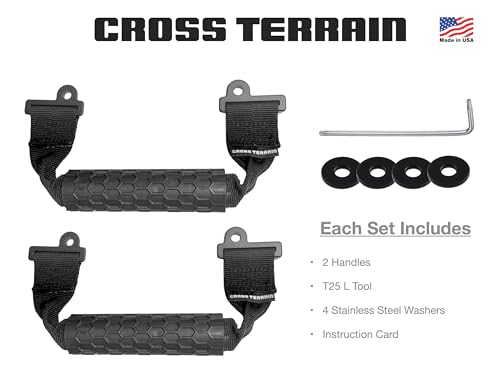 Magnetic Stow-Away Grab Handles for Jeep Wrangler JL 2018-2026