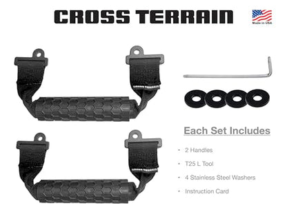 Magnetic Stow-Away Grab Handles for Jeep Wrangler JL 2018-2026