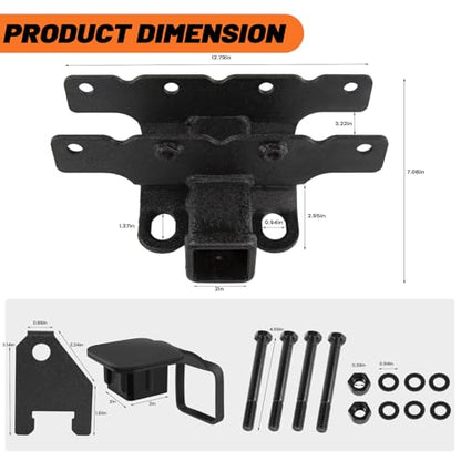 Jeep Wrangler JL/JLU 2-Inch Rear Tow Hitch Receiver Kit