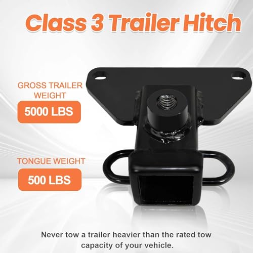 Trailer Hitch Receiver, 2" for Jeep
