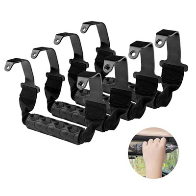 Jeep Wrangler JL JT Roll Bar Grab Handles, Metal Hooks