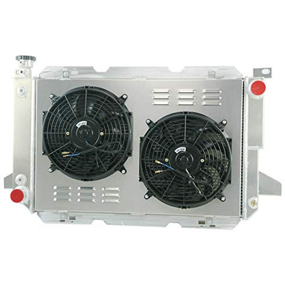 4-Row Aluminum Radiator Kit for 85-97 Ford F-Series/Bronco