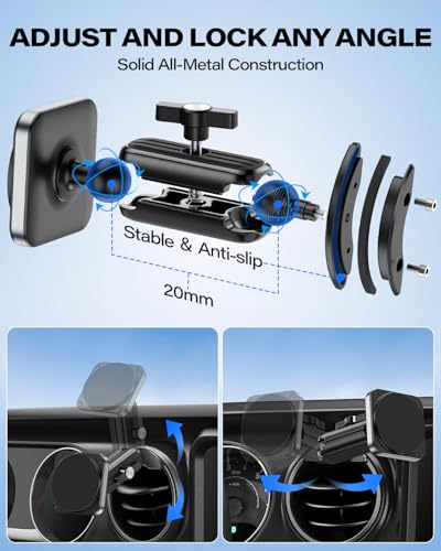 Phone Mount for Jeep Gladiator JT 2020-2023 & Wrangler JL 2018-2023