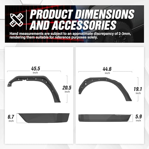 Heavy Duty Steel Fender Flares for Jeep JK